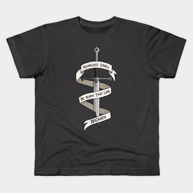 The Sword that was Broken Kids T-Shirt by CRcreations